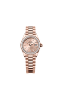 Rolex Lady-Datejust 28 Rose Gold / Diamond / Rose / President — Ref. 279135RBR