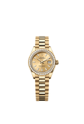 Rolex - Lady-Datejust 28 Yellow Gold Diamond / President / Champagne — Ref. 279138RBR