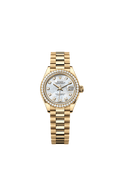 Rolex - Lady-Datejust 28 Yellow Gold Diamond / President / MOP — Ref. 279138RBR