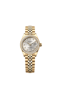 Rolex - Lady-Datejust 28 Yellow Gold Diamond / Jubilee / Silver Diamond — Ref. 279138RBR