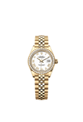 Rolex - Lady-Datejust 28 Yellow Gold Diamond / President / White Roman — Ref. 279138RBR