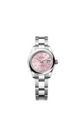 Rolex Lady-Datejust 28 Stainless Steel Domed / Oyster / Pink — Ref. 279160