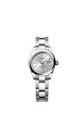 Rolex Lady-Datejust 28 Stainless Steel Domed / Oyster / Silver — Ref. 279160