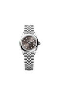 Rolex Lady-Datejust 28 Stainless Steel Domed / Jubilee / Dark Grey — Ref. 279160