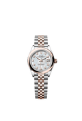Rolex Lady-Datejust 28 Rolesor Rose Domed / Jubilee / MOP — Ref. 279161