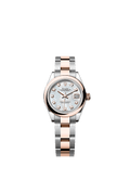 Rolex Lady-Datejust 28 Rolesor Rose Domed / Oyster / MOP — Ref. 279161
