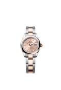 Rolex Lady-Datejust 28 Stainless Steel / Rose Gold / Domed / Rose / Oyster — Ref. 279161