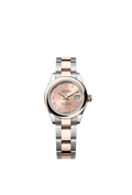 Rolex Lady-Datejust 28 Stainless Steel / Rose Gold / Domed / Rose - Roman / Oyster — Ref. 279161
