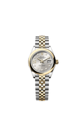 Rolex Lady-Datejust 28 Rolesor Yellow Domed / Jubilee / Silver Diamond — Ref. 279163