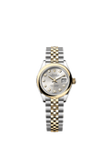 Rolex Lady-Datejust 28 Rolesor Yellow Domed / Jubilee / Silver Diamond — Ref. 279163