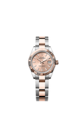 Rolex Lady-Datejust 28 Stainless Steel / Rose Gold / Fluted / Rose / Oyster — Ref. 279171