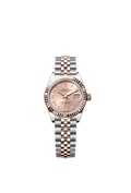 Rolex Lady-Datejust 28 Stainless Steel / Rose Gold / Fluted / Rose - Roman / Oyster — Ref. 279171
