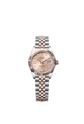 Rolex Lady-Datejust 28 Stainless Steel / Rose Gold / Fluted / Rose - Diamond / Jubilee — Ref. 279171