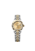 Rolex Lady-Datejust 28 Rolesor Yellow Fluted / Jubilee / Champagne — Ref. 279173