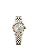 Rolex Lady-Datejust 28 Rolesor Yellow Fluted / Jubilee / Silver Diamond — Ref. 279173