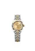Rolex Lady-Datejust 28 Rolesor Yellow Fluted / Jubilee / Champagne Roman — Ref. 279173