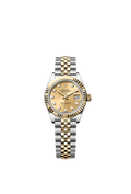 Rolex Lady-Datejust 28 Rolesor Yellow Fluted / Jubilee / Champagne Diamond — Ref. 279173
