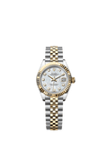 Rolex Lady-Datejust 28 Rolesor Yellow Fluted / Jubilee / MOP — Ref. 279173
