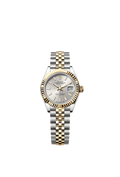 Rolex Lady-Datejust 28 Rolesor Yellow Fluted / Jubilee / Silver — Ref. 279173