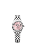 Rolex Lady-Datejust 28 Stainless Steel Fluted / Pink - Diamond / Jubilee — Ref. 279174