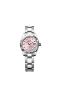 Rolex Lady-Datejust 28 Stainless Steel Fluted / Pink - Diamond / Oyster — Ref. 279174