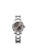 Rolex Lady-Datejust 28 Stainless Steel Fluted / Grey / Oyster — Ref. 279174