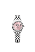 Rolex Lady-Datejust 28 Stainless Steel Fluted / Pink - Roman / Jubilee — Ref. 279174