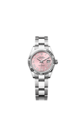 Rolex Lady-Datejust 28 Stainless Steel Fluted / Pink - Roman / Oyster — Ref. 279174