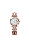 Rolex Lady-Datejust 28 Everose Fluted / Jubilee / MOP — Ref. 279175