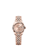 Rolex Lady-Datejust 28 Rose Gold / Fluted / Rose - Roman / Jubilee — Ref. 279175