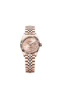 Rolex Lady-Datejust 28 Rose Gold / Fluted / Rose - Diamond / Jubilee — Ref. 279175