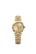 Rolex Lady-Datejust 28 Yellow Gold Fluted / Jubilee / Champagne — Ref. 279178