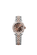 Rolex - Lady-Datejust 28 Rolesor Rose Diamond / Jubilee / Chocolate Diamond — Ref. 279381RBR