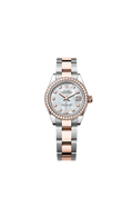 Rolex - Lady-Datejust 28 Rolesor Everose Diamond / Oyster / MOP — Ref. 279381RBR