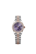 Rolex - Lady-Datejust 28 Rolesor Rose Diamond / Jubilee / Aubergine Diamond — Ref. 279381RBR