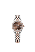 Rolex - Lady-Datejust 28 Rolesor Rose Diamond / Jubilee / Chocolate — Ref. 279381RBR