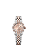 Rolex Lady-Datejust 28 Stainless Steel / Rose Gold /Diamond / Rose - Diamond / Jubilee — Ref. 279381RBR