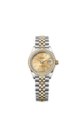 Rolex - Lady-Datejust 28 Rolesor Yellow Diamond / Jubilee / Champagne — Ref. 279383RBR