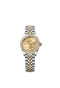 Rolex - Lady-Datejust 28 Rolesor Yellow Diamond / Jubilee / Champagne Diamond — Ref. 279383RBR