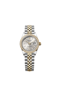 Rolex - Lady-Datejust 28 Rolesor Yellow Diamond / Jubilee / Silver — Ref. 279383RBR