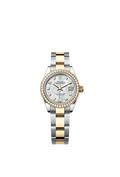 Rolex - Lady-Datejust 28 Rolesor Yellow Diamond / Oyster / MOP — Ref. 279383RBR