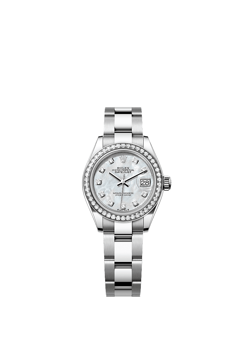 Rolex - Lady-Datejust 28 Stainless Steel / Diamond / Oyster — Ref. 279384RBR