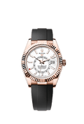 Rolex Sky-Dweller Everose / White / OysterFlex — Ref. 336235