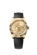 Rolex Sky-Dweller Yellow Gold / Champagne / OysterFlex — Ref. 336238