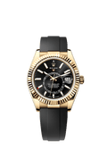 Rolex Sky-Dweller Yellow Gold / Black / OysterFlex — Ref. 336238