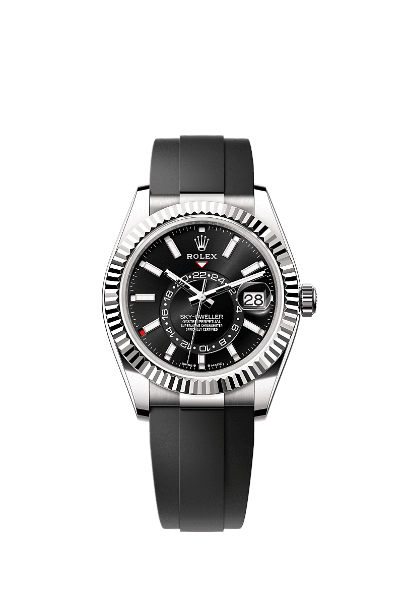 Rolex Sky-Dweller White Gold / Black / OysterFlex — Ref. 336239