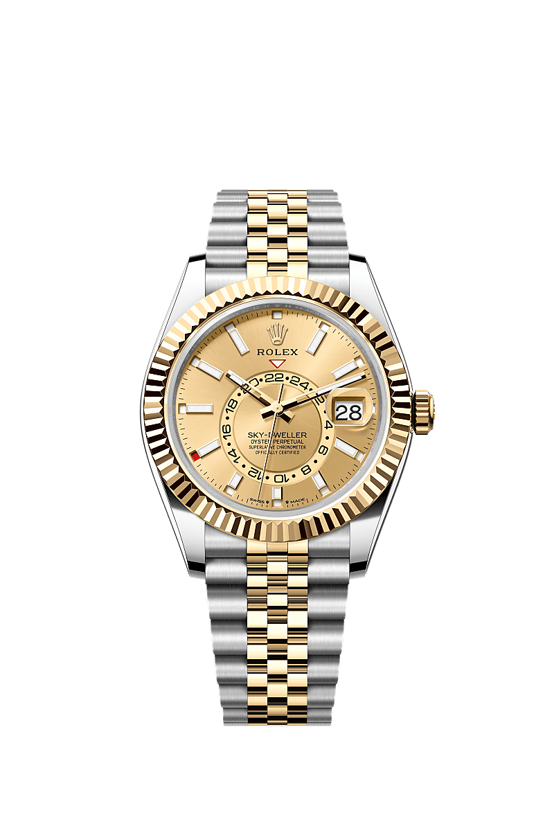 Rolex Sky-Dweller Stainless Steel - White Gold / Green / Jubilee — Ref. 336934