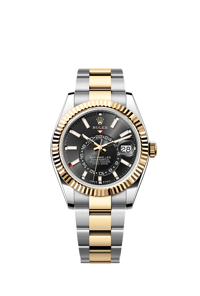 Rolex Sky-Dweller Stainless Steel - White Gold / White / Oyster — Ref. 336934