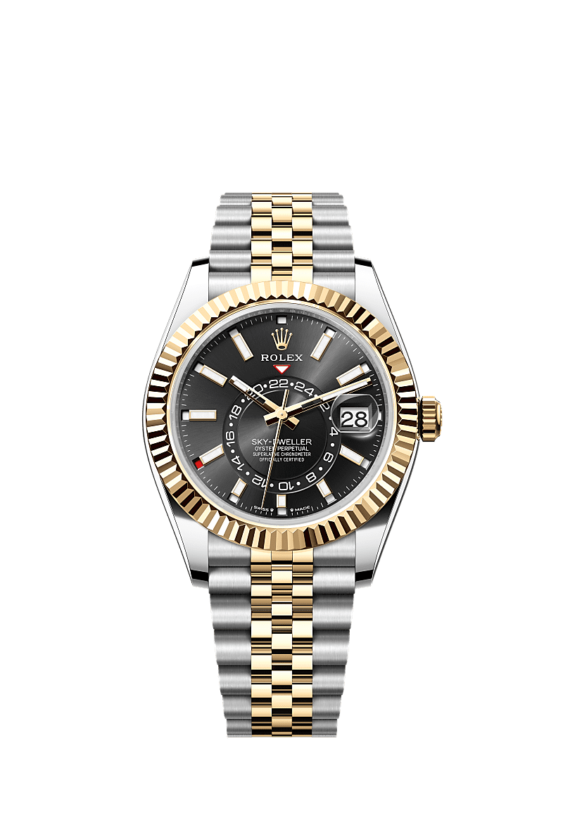 Rolex Sky-Dweller Stainless Steel - White Gold / White / Jubilee — Ref. 336934