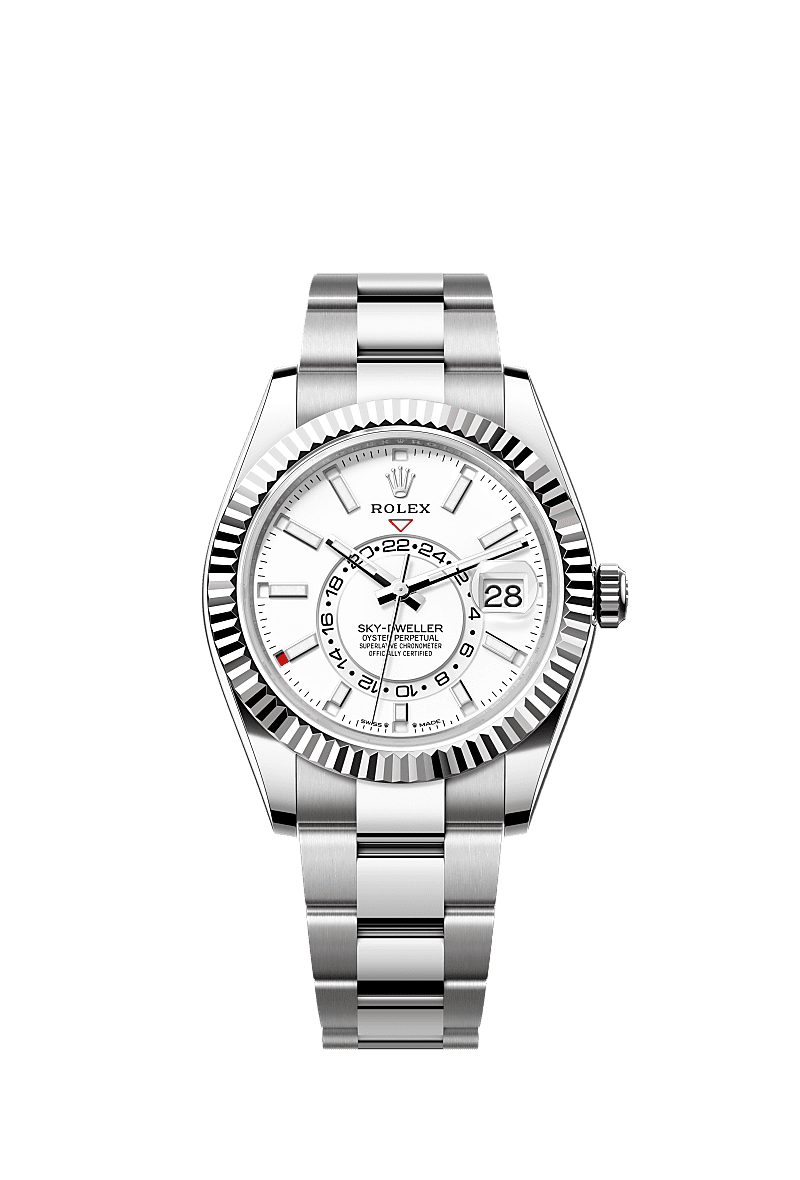 Rolex Sky-Dweller Stainless Steel - White Gold / White / Oyster — Ref. 336934